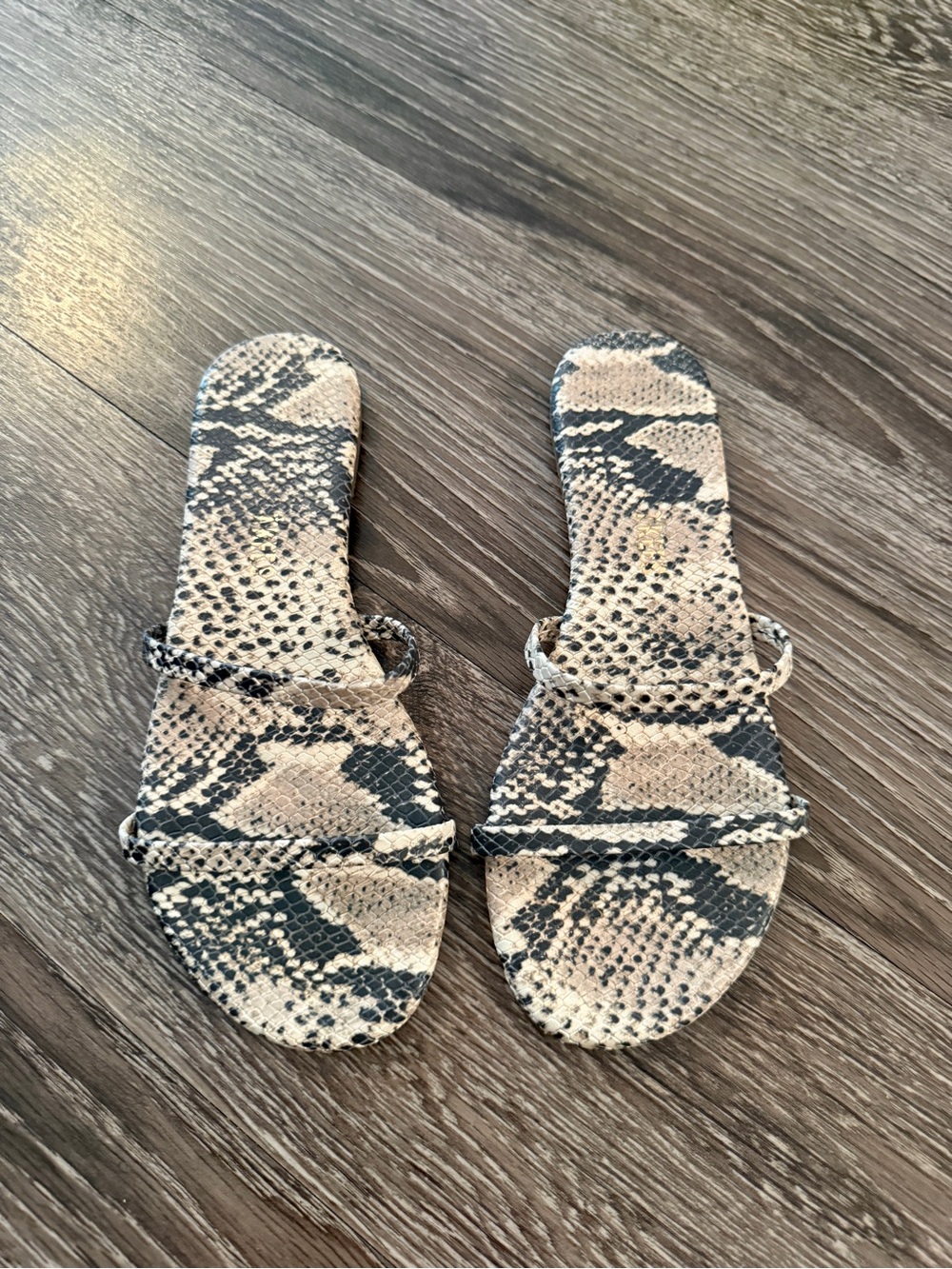 Tkees snake double strap sandal new